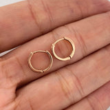 Candongas Carril 1.15 g / 1 cm Oro Rosa 18K