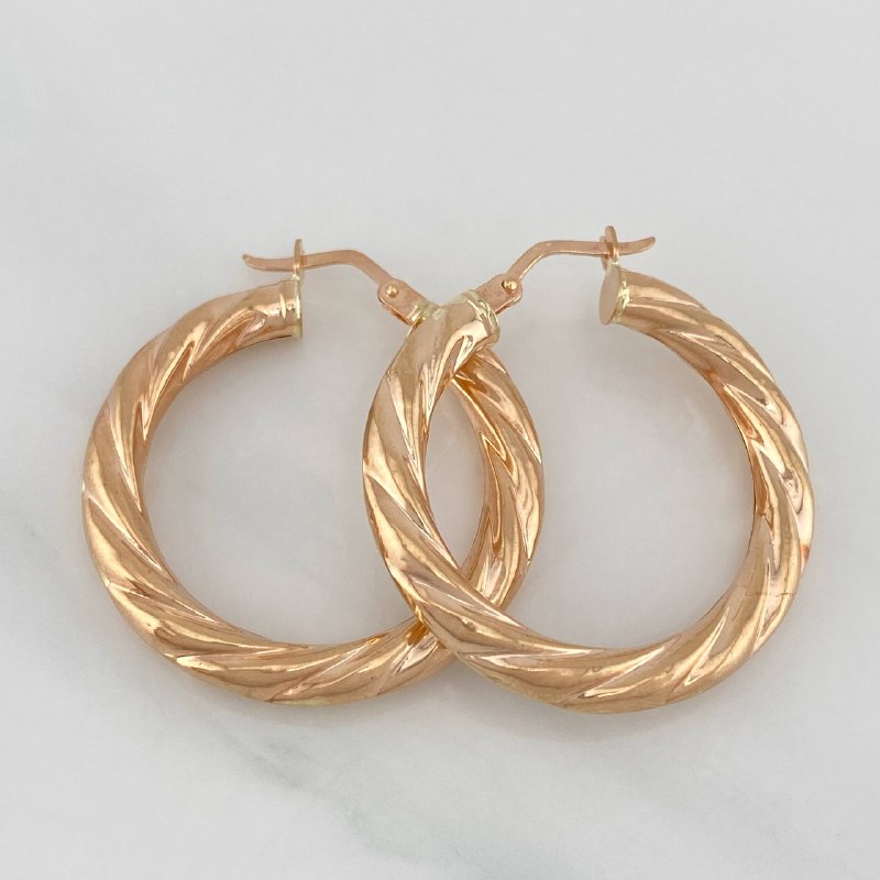Candongas Emmi 3.8 g / 3 cm Oro Rosa 18K