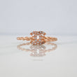 Anillo Ola Cruzada 1.45 g / T6 3/4 Oro Rosa 18K