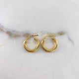 Candongas Sofi 1.65gr / 1.7cm / Espiral Oro Amarillo