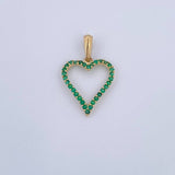 Dije Silueta Corazon 2gr / 3cm / Oro 18K &