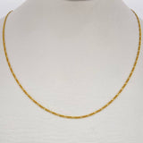 Cadena Figaro 2.25gr / 60cm / Oro Amarillo +1 18K &
