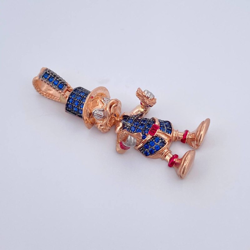 Dije Pato Furioso 5.35gr / 4cm / Oro 18K &