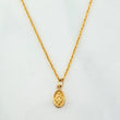Set Cadena Lazo + Dije Virgen Milagrosa / 1,15 gr / 45 cm Oro Amarillo 18K