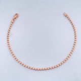 Pulso Ice 4.55gr / 20.5cm / Dos Oros Blanco Rosa +4 14K Italy $