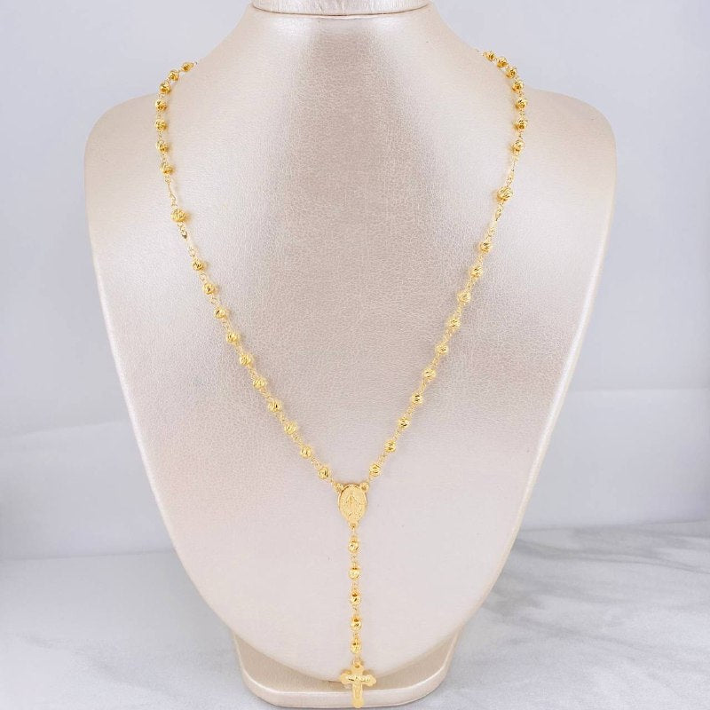 Rosario Virgen Milagrosa 10g / 60cm / 4mm Oro Amarillo 18K