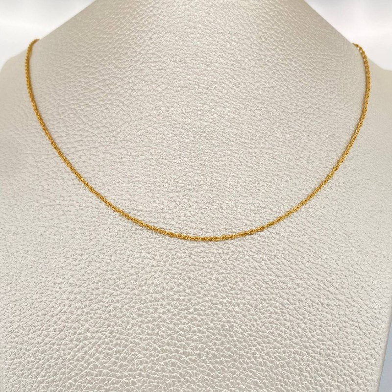 Cadena Lazo 1.1gr / 59.8cm / Oro Amarillo +3 18K +