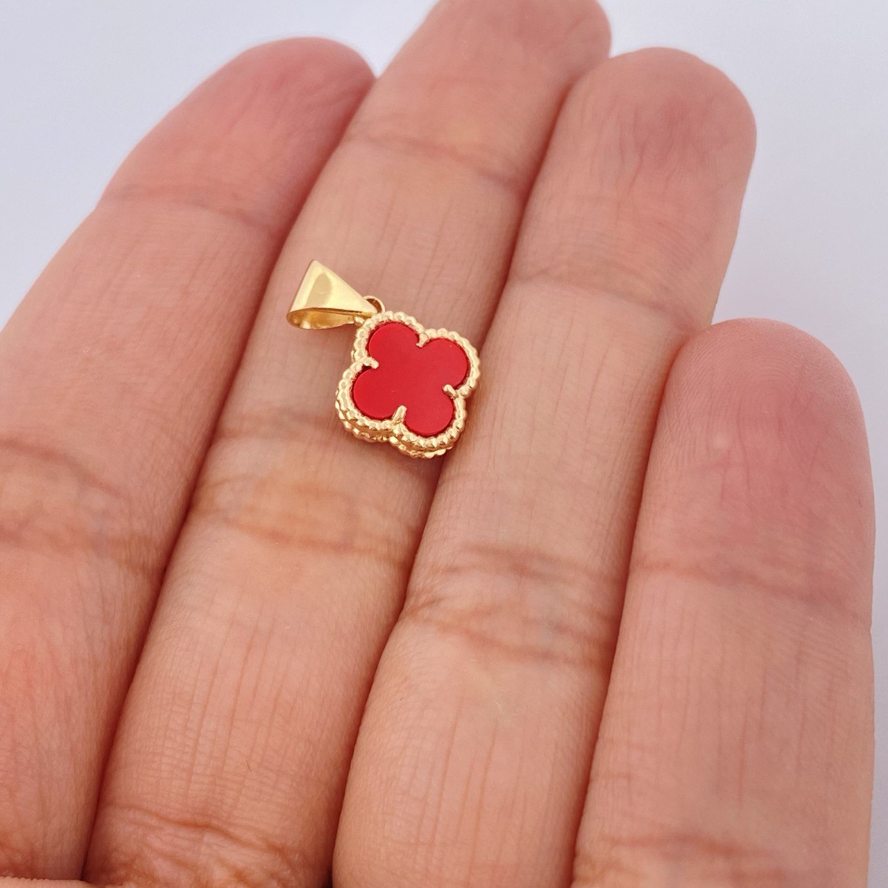 Dije Trebol 1.2gr / 1.6cm / Oro Amarillo Nac.Esp. 18K $