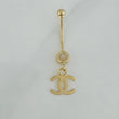 Piercing Ombligo Dije Cc 0.85 g / 3 cm Oro Amarillo 18K