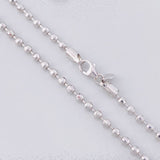 Cadena Militar 15.25g / 60cm / 2.9mm Oro Blanco 18K