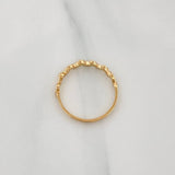 Anillo Hojas 1.25 g / T6 3/4 Oro Amarillo 18K