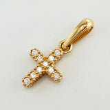 Dije Cruz Doble Faz 0.95gr / 1.9cm / Oro Amarillo 18K *