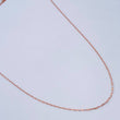 Cadena Flor Espejo 0.65gr / 50cm / Oro Rosa +3 18K &