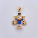 Dije Pato Bolsas Dinero 10gr / 4cm / Oro 18K &