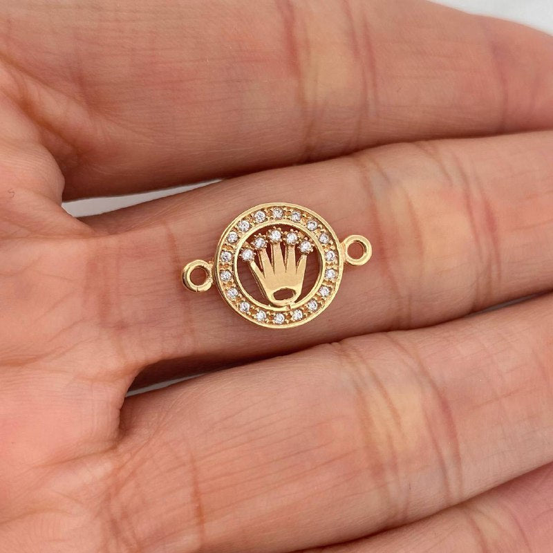 Herraje Corona 1.25 g / 1.8 cm Oro Amarillo 18K