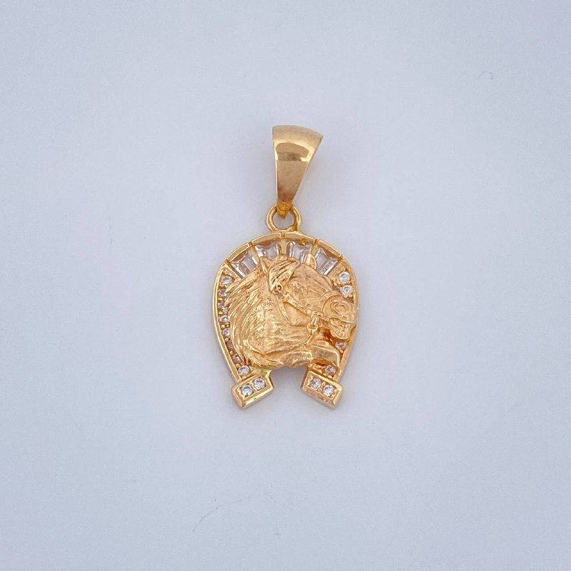 Dije Herradura Caballo 2.45gr / 2.5cm / Oro Amarillo 18K $