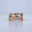 Anillo Trio Osos 4.1gr / T8 / Tres Oros 18K &