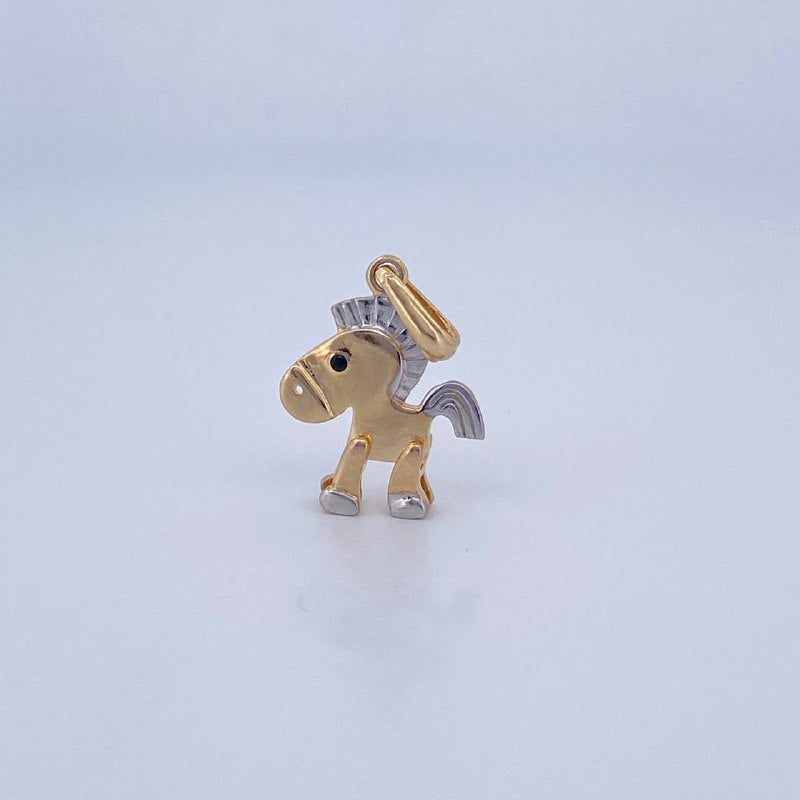 Dije Caballo Articulado 1.9gr / 2.5cm / Oro 18K &