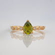 Anillo Solitario Gota 2.15 g / T7 3/4 Oro Amarillo 18K