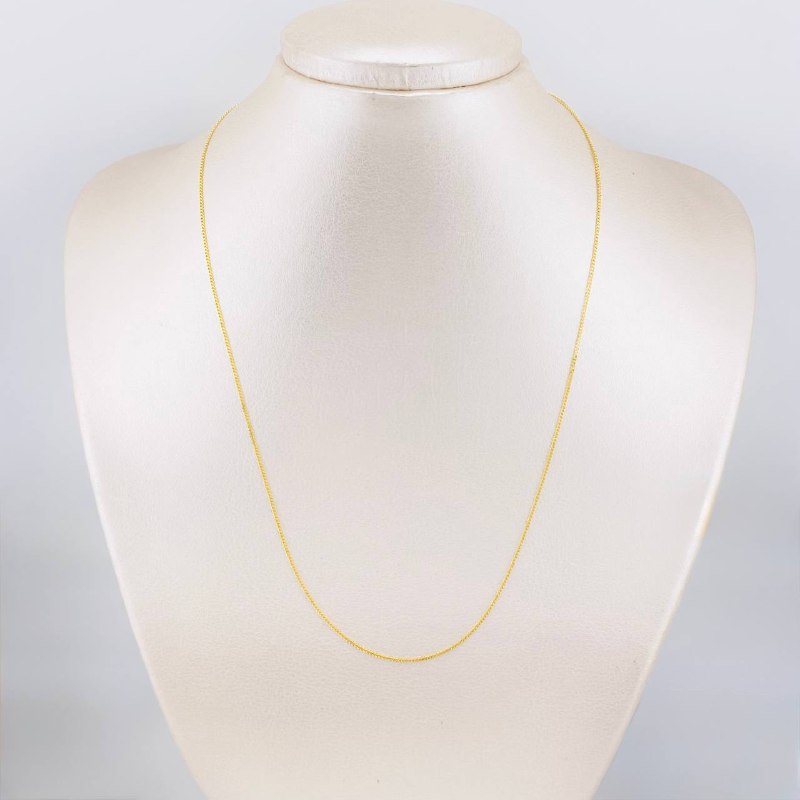 Cadena Mini Cubana 1.75g / 45cm / 0.95mm Oro Amarillo 18K