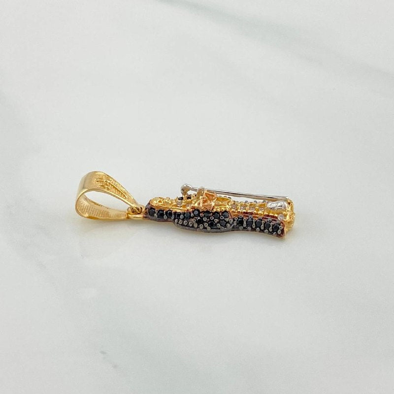 Dije Santa Muerte 2.45 g / 3 cm Tres Oros 18K
