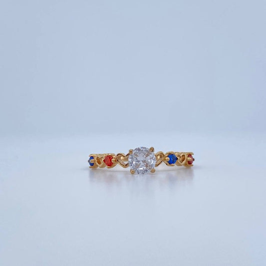 Anillo Churumbela Corazones 1.25gr / T5 1/4 / Oro Amarillo 18K &