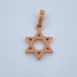 Dije Estrella David 1.4gr / 2.2cm / Oro Rosa 18K &