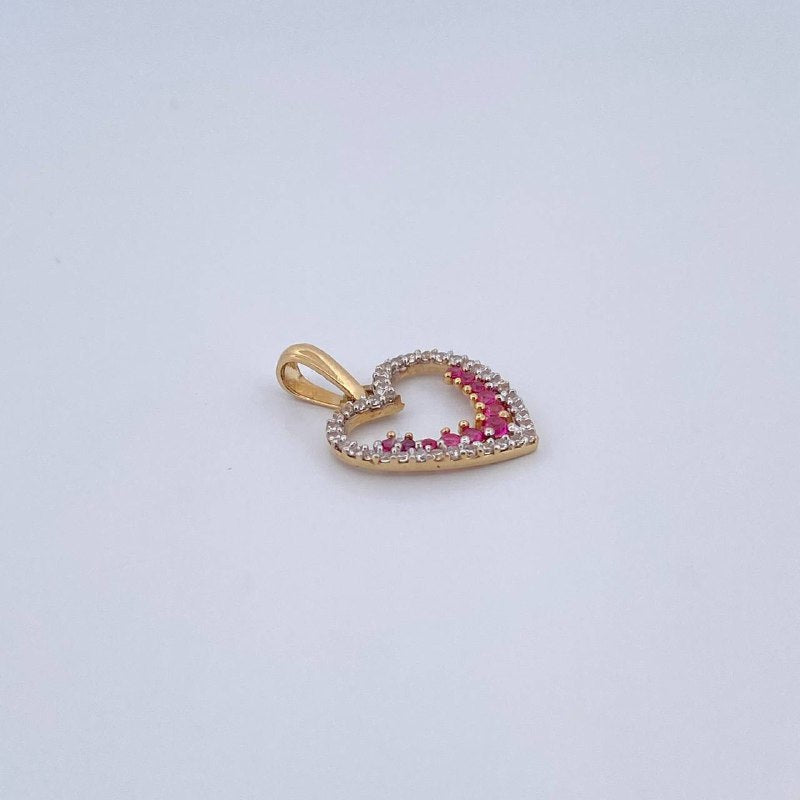 Dije Silueta Corazon 1.4gr / 2.1cm / Oro 18K &