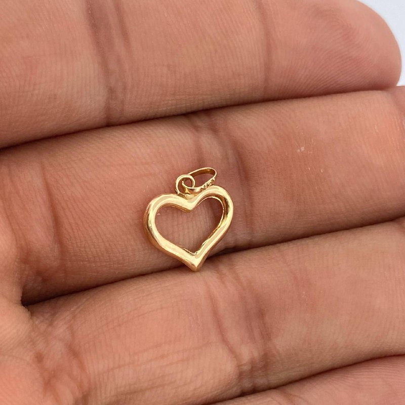 Dije Corazon Silueta 0.45gr / 1.6cm / Oro Amarillo 18K &