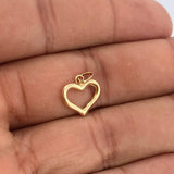 Dije Corazon Silueta 0.45gr / 1.6cm / Oro Amarillo 18K &