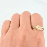 Anillo 15´S 2.2 g / T7 3/4 Tres Oros 18K