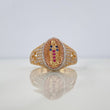 Anillo Virgen Guadalupe 4.6 g / T8 1/2 Tres Oros 18K