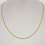 Cadena Mini Cubana 1.2gr / 44.5cm / Oro Amarillo +1 18K $