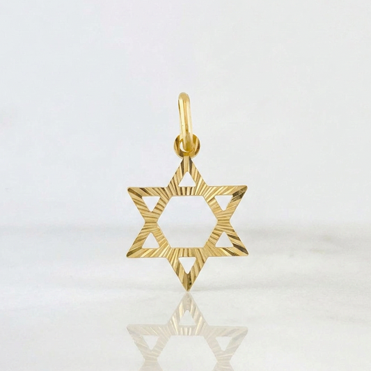 Dije Estrella David 0.7g / 2.5cm Oro Amarillo 18K