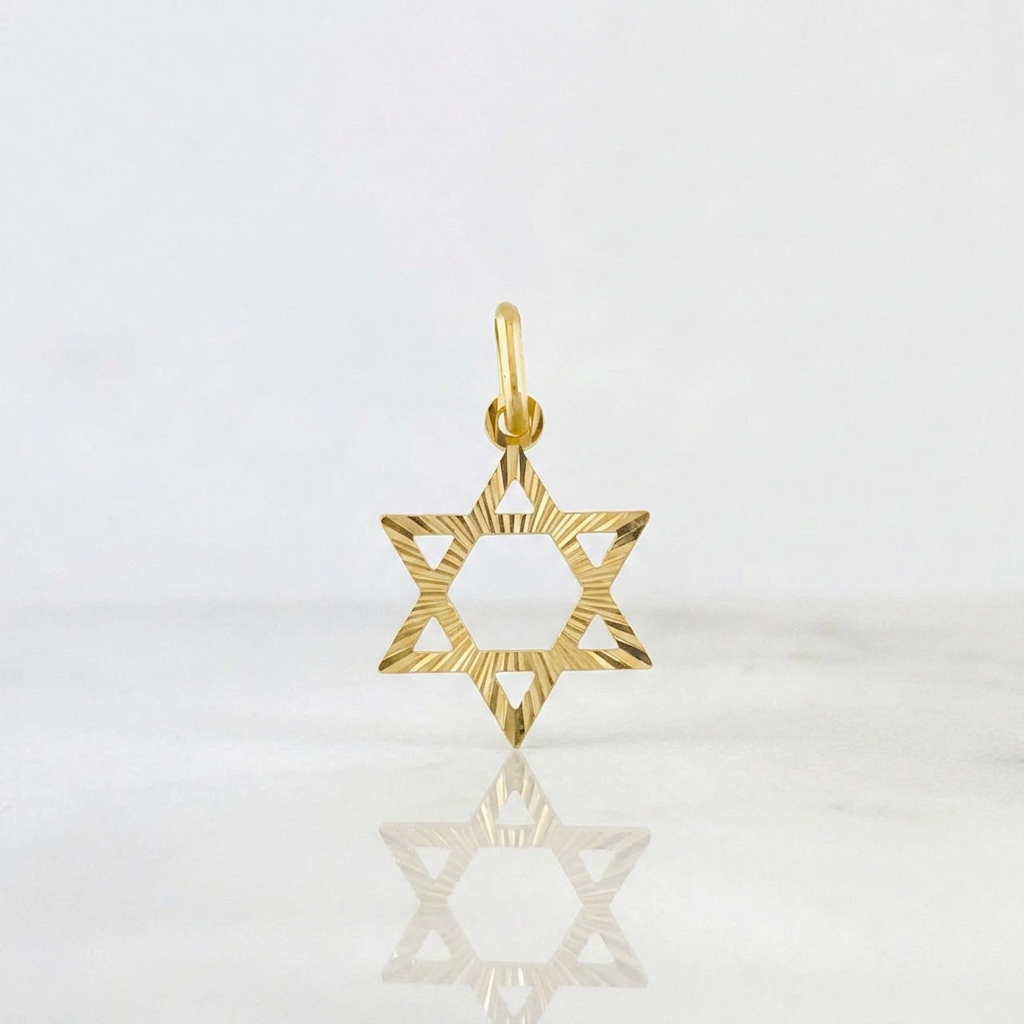 Dije Estrella de david 0.75g / 2cm Oro Amarillo 18K