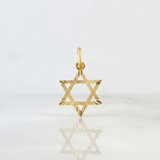 Dije Estrella de david 0.75g / 2cm Oro Amarillo 18K