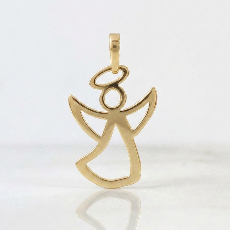 Dije Silueta Ángel 0.5gr / 2.8cm / Oro Amarillo 18K %
