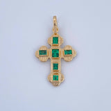 Dije Cruz Plana 1.4gr / 2.6cm / Oro Amarillo 18K &