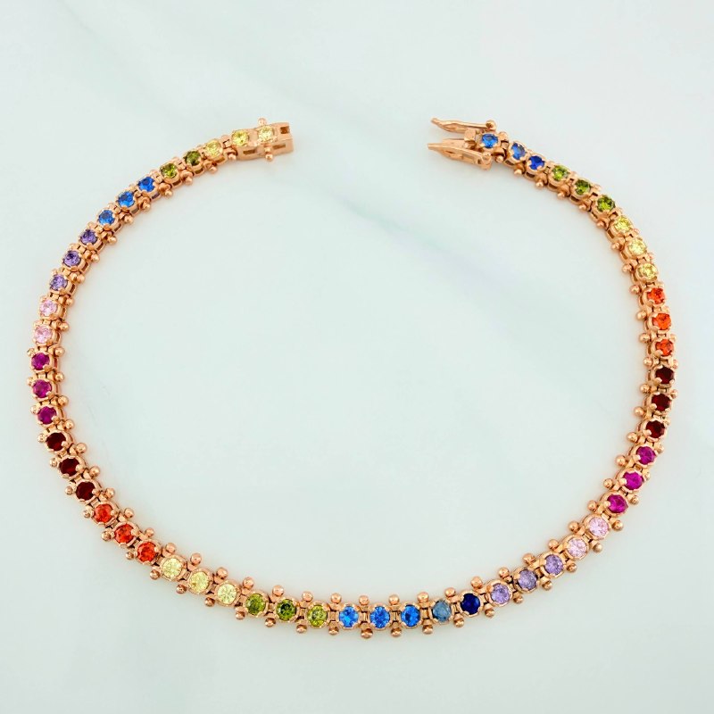 Pulso Tennis 10.5 g / 19.4 cm / 4.3 mm Oro Rosa 18K