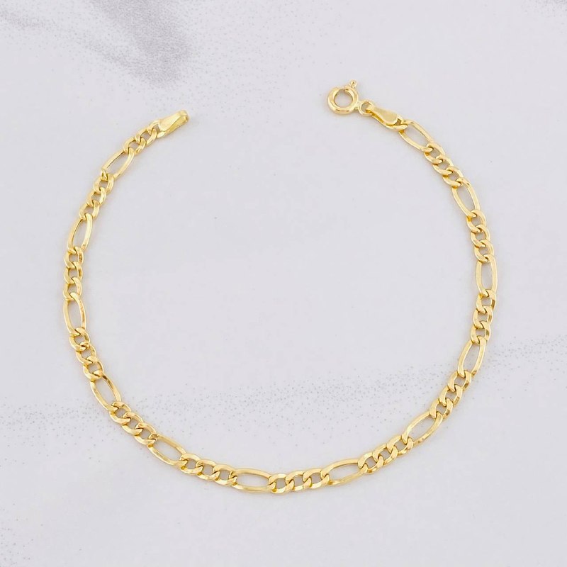 Pulso Fígaro 2.25g / 18.9cm / 4.5mm Oro Amarillo 18K
