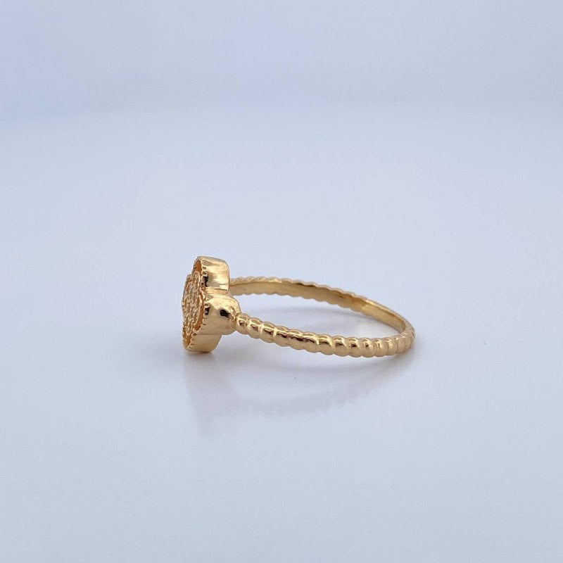 Anillo Trebol 1.95gr / T6 1/2 / Oro 18K &