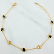 Pulso Trebol Aro Seguido 3.2 g / 21.5 cm / 4.8 mm Oro Amarillo 18K