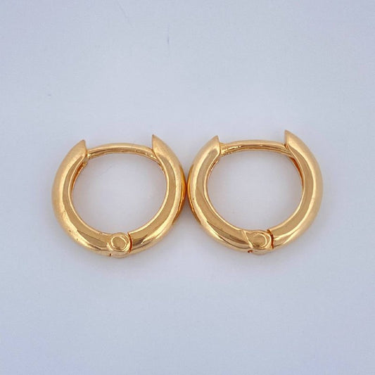 Candongas Lia 1.95gr / 1.2cm / Oro Amarillo 18K $