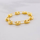 Anillo GC Diamantado 0.8g / T7 1/4 Oro Amarillo 18K