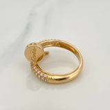 Anillo Clavo 5.35gr / T7 3/4  / Oro Amarillo 18K &
