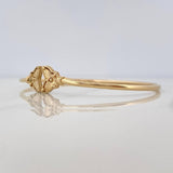 Pulso Aro Mariposa Diamantado 3.55 g / 16.8 cm / 1.6 mm Oro Amarillo 18K