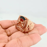 Anillo Herradura Caballos 9.05 g / T11 Oro Rosa 18K