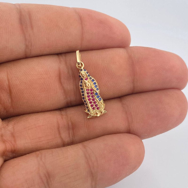 Dije Virgen De Guadalupe 1.8gr / 2.8cm / Oro Amarillo 18K &