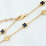 Pulso Trebol Aro Seguido 3.1 g / 21 cm / 4.7 mm Oro Amarillo 18K