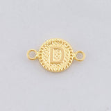 Herraje Circulo Letra D 0.55g / 1.7cm Oro Amarillo 18K